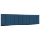 Hoofdbordkussen 200 cm stof blauw
