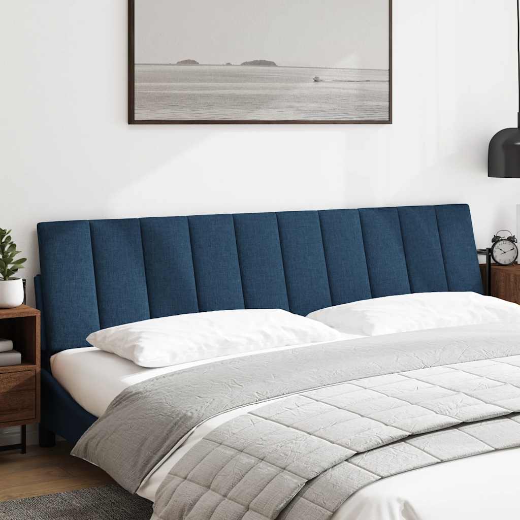 Hoofdbordkussen "Hanko" 200 cm stof blauw