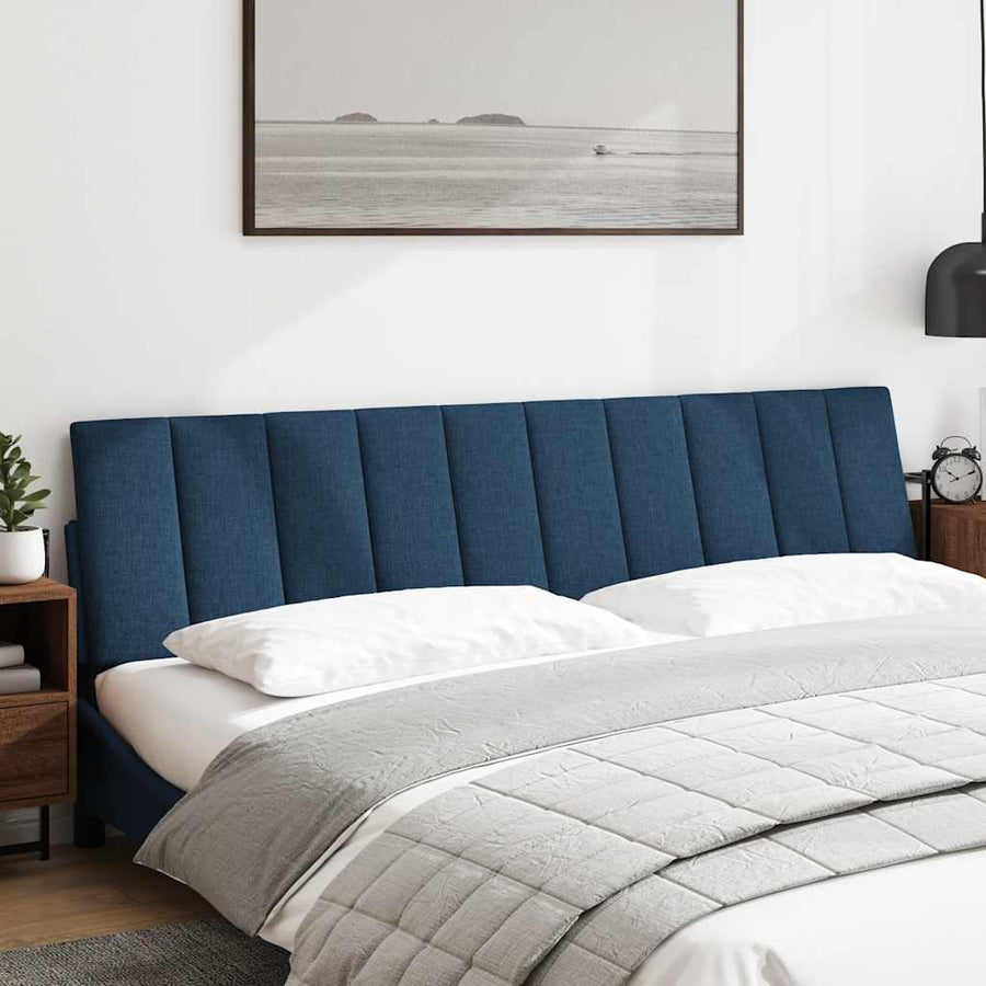 Hoofdbordkussen "Hanko" 200 cm stof blauw