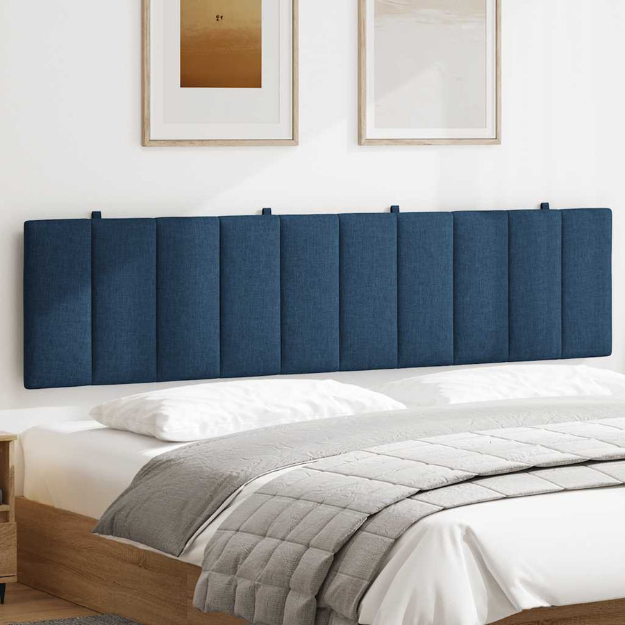 Hoofdbordkussen "Hanko" 200 cm stof blauw
