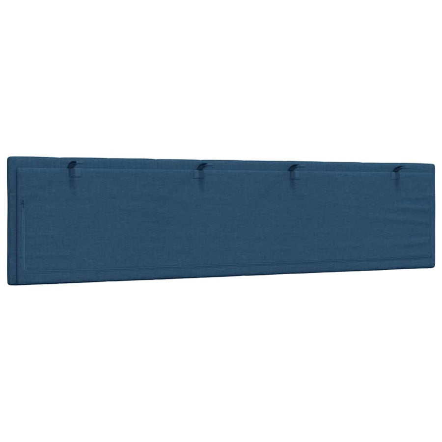 Hoofdbordkussen "Hanko" 200 cm stof blauw