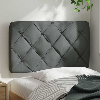 Hoofdbordkussen 80 cm stof donkergrijs
