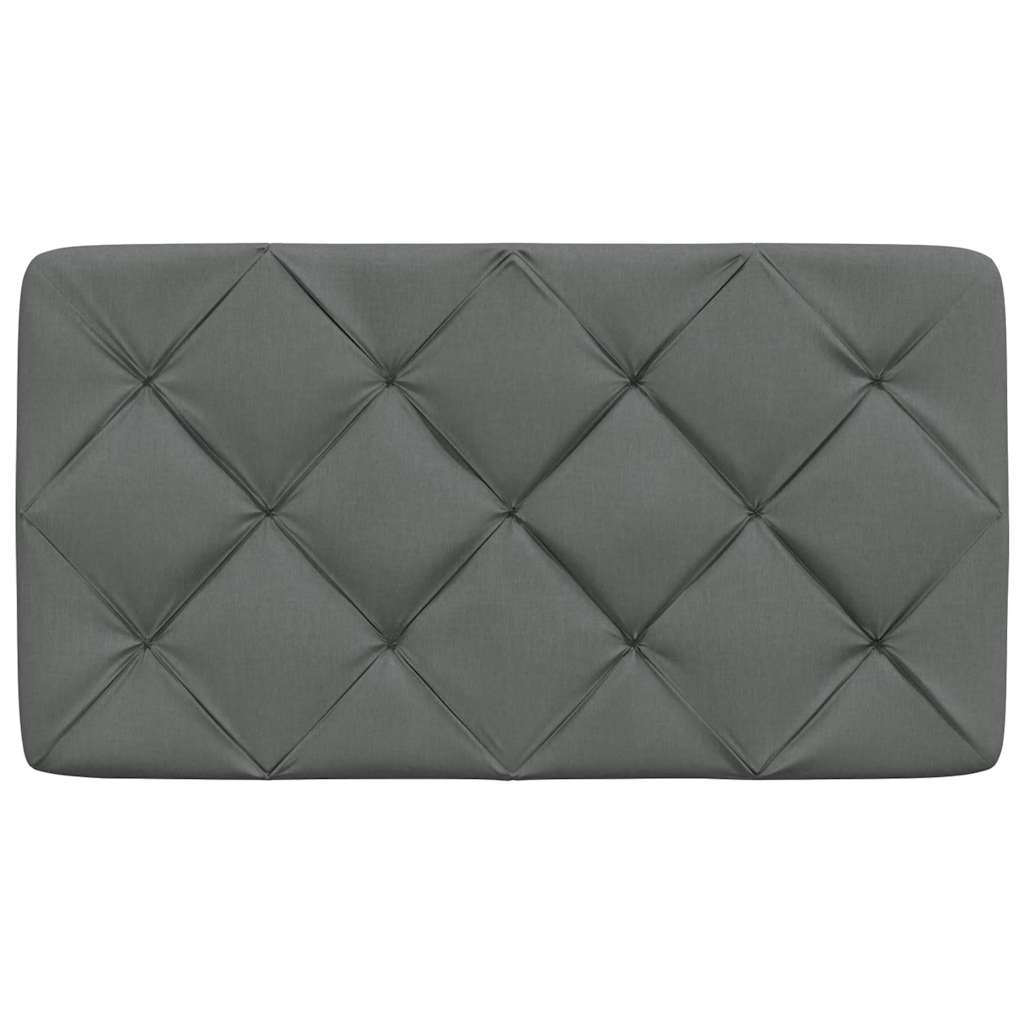 Hoofdbordkussen 80 cm stof donkergrijs