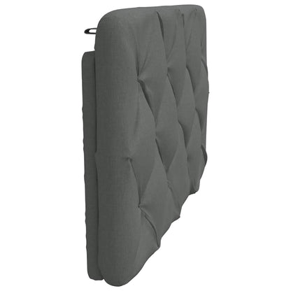 Hoofdbordkussen 80 cm stof donkergrijs