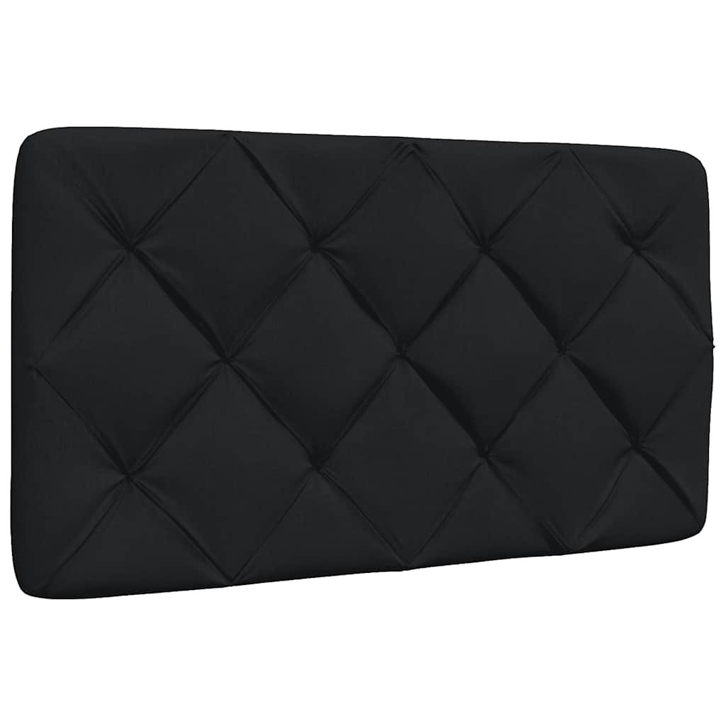 Hoofdbordkussen 80 cm stof zwart