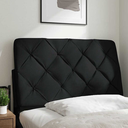 Hoofdbordkussen 80 cm stof zwart