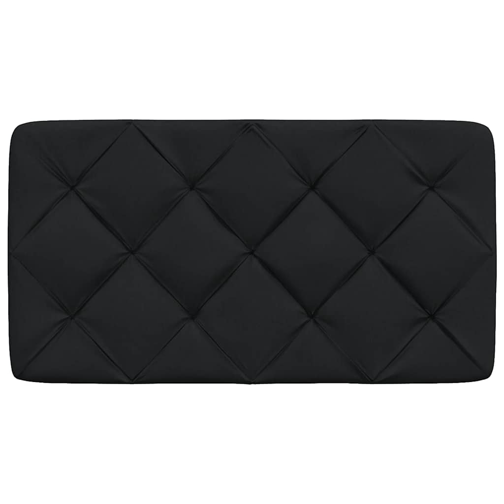Hoofdbordkussen 80 cm stof zwart