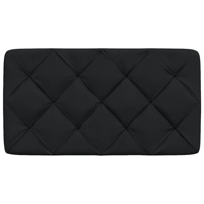 Hoofdbordkussen 80 cm stof zwart