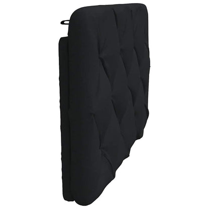 Hoofdbordkussen 80 cm stof zwart