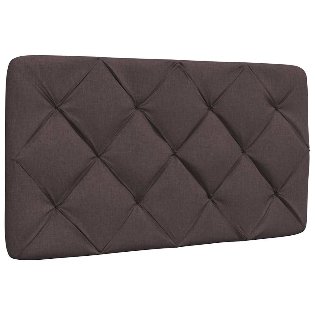 Hoofdbordkussen 80 cm stof donkerbruin