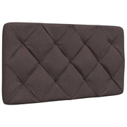 Headboard cushion 80 cm dark brown fabric
