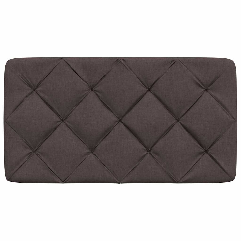 Hoofdbordkussen 80 cm stof donkerbruin