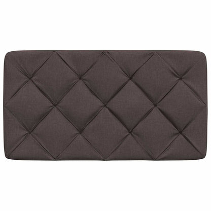 Hoofdbordkussen 80 cm stof donkerbruin