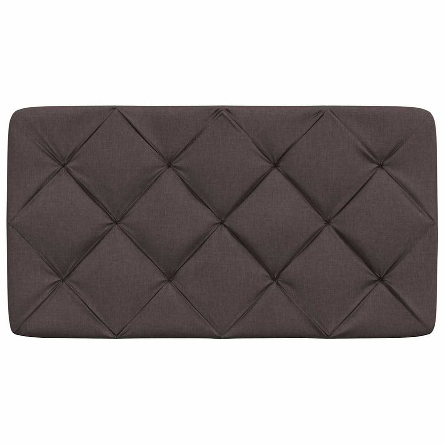 Hoofdbordkussen 80 cm stof donkerbruin