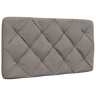 Headboard cushion 80 cm fabric taupe