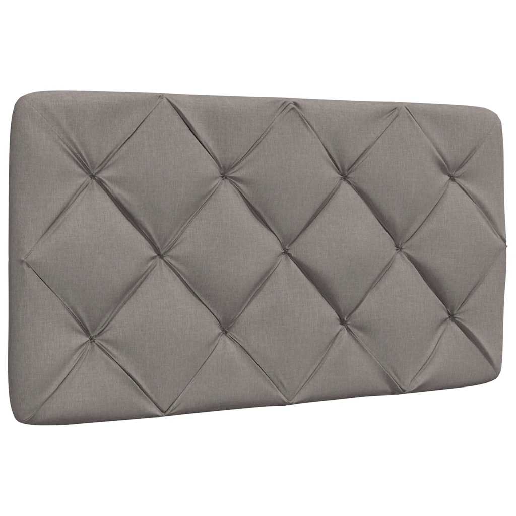 Hoofdbordkussen 80 cm stof taupe