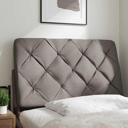 Hoofdbordkussen 80 cm stof taupe
