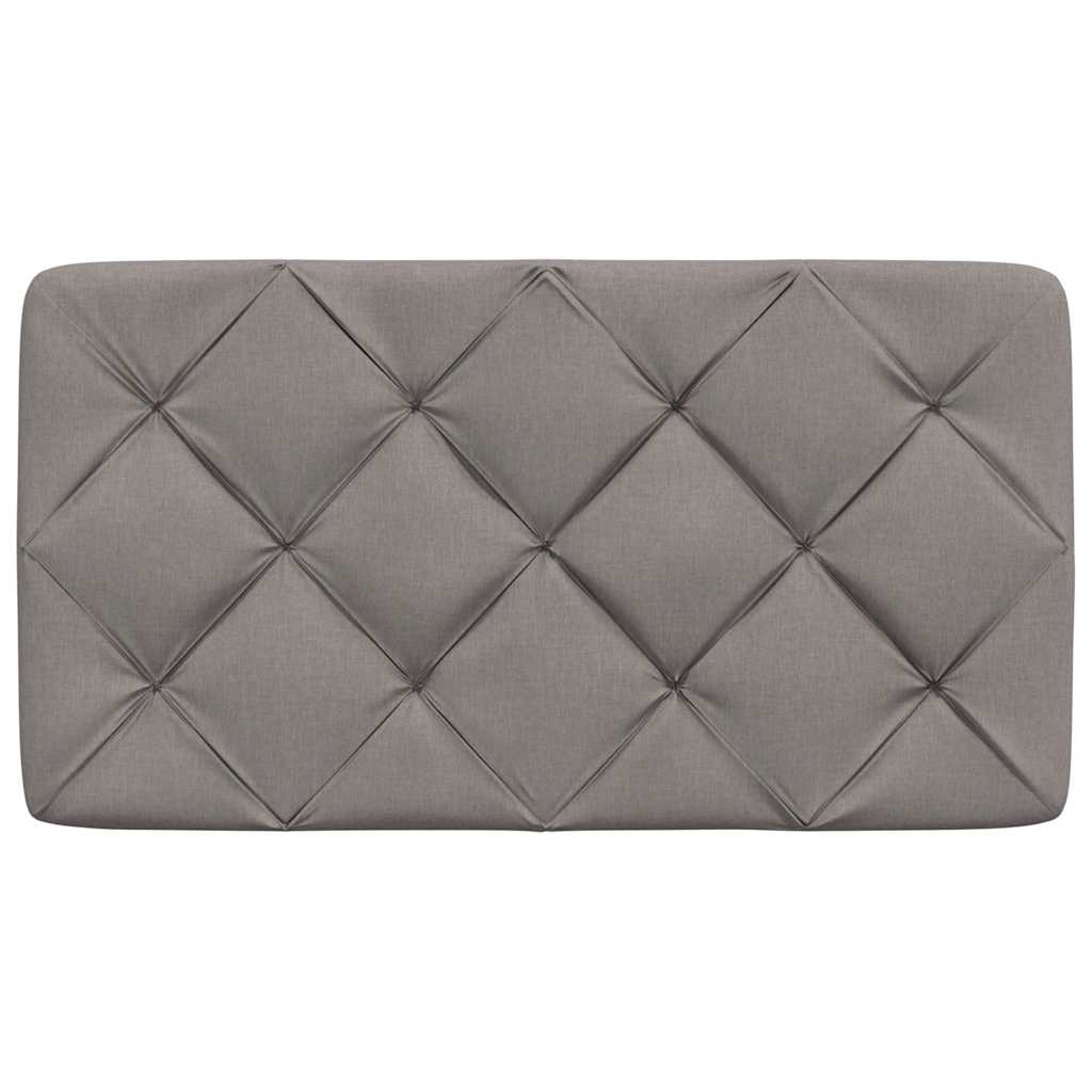Hoofdbordkussen 80 cm stof taupe