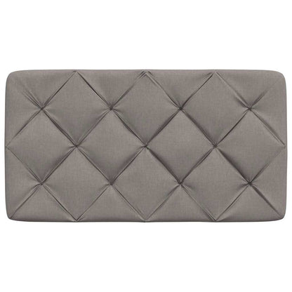 Hoofdbordkussen 80 cm stof taupe