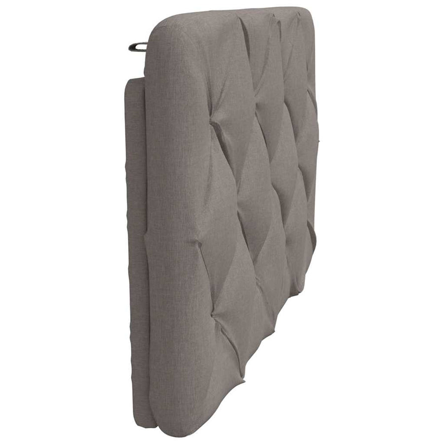 Hoofdbordkussen 80 cm stof taupe