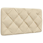 Headboard cushion 80 cm fabric cream