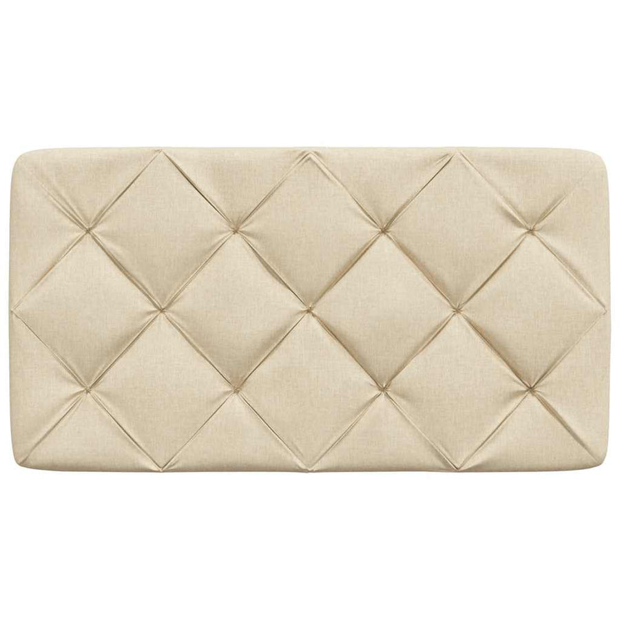 Hoofdbordkussen 80 cm stof crèmekleurig