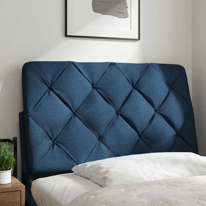 Hoofdbordkussen 80 cm stof blauw