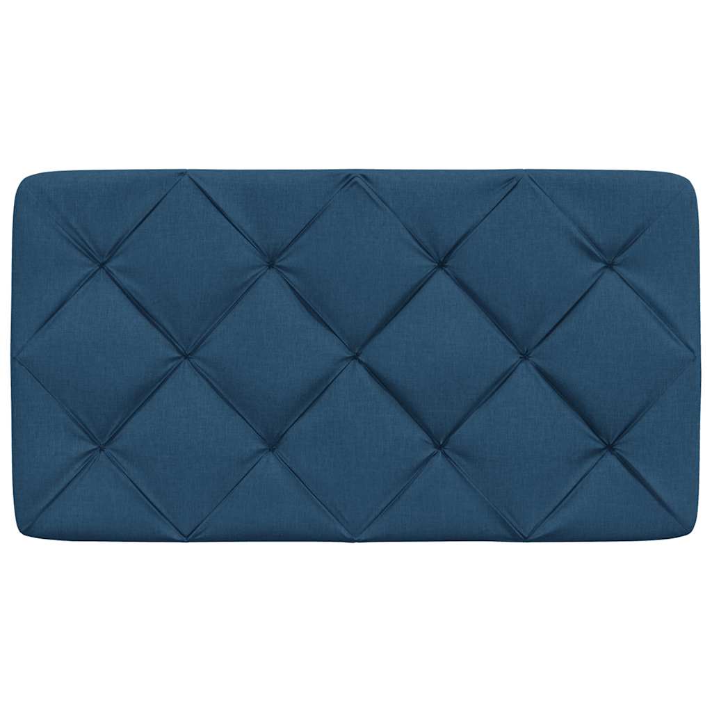 Hoofdbordkussen 80 cm stof blauw
