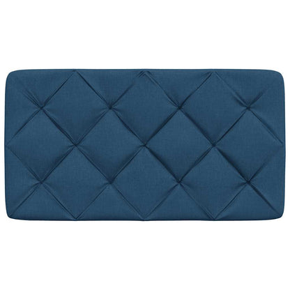Hoofdbordkussen 80 cm stof blauw