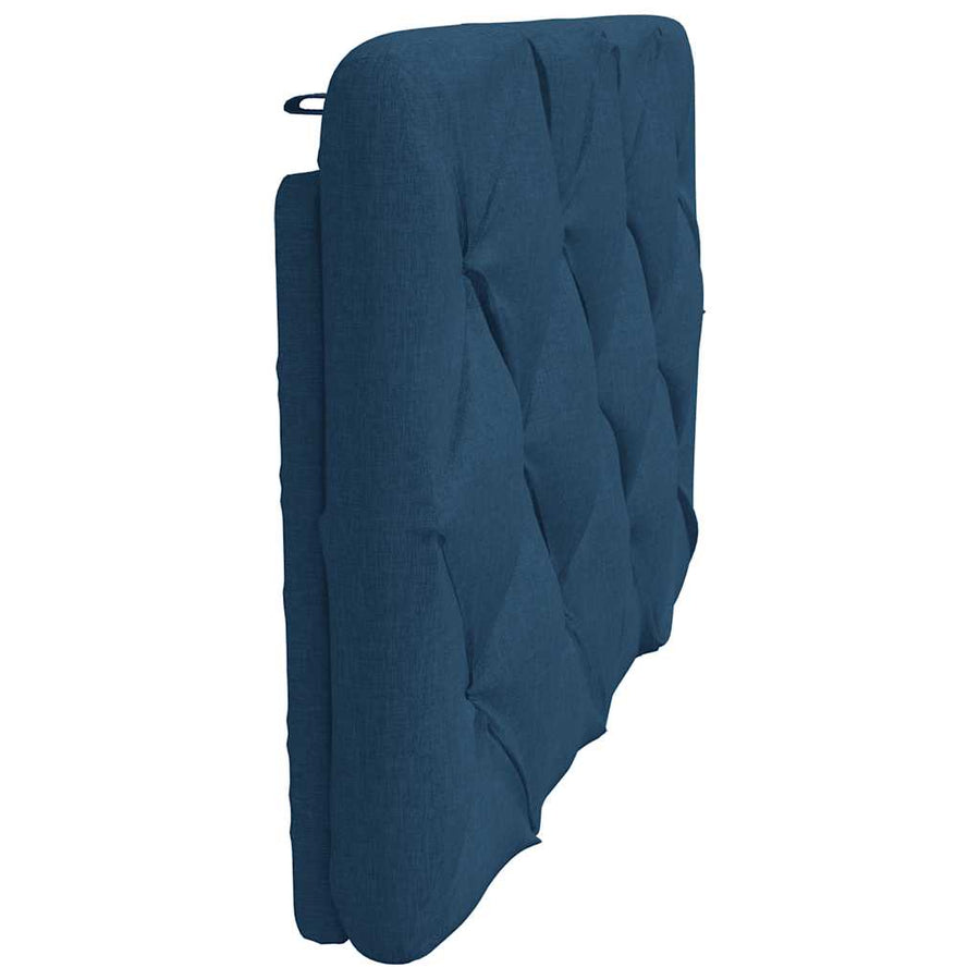 Hoofdbordkussen 80 cm stof blauw