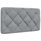 Headboard cushion 90 cm light grey fabric