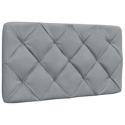 Headboard cushion 90 cm light grey fabric