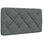 Headboard pillow 90 cm fabric dark grey