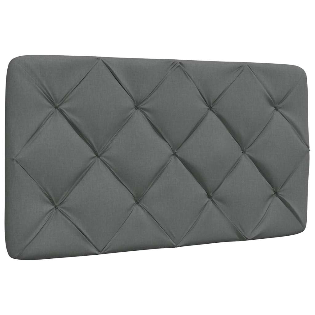 Hoofdbordkussen 90 cm stof donkergrijs