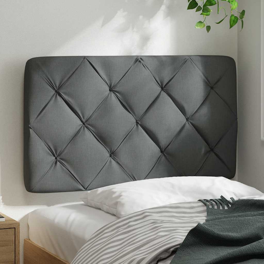 Hoofdbordkussen 90 cm stof donkergrijs