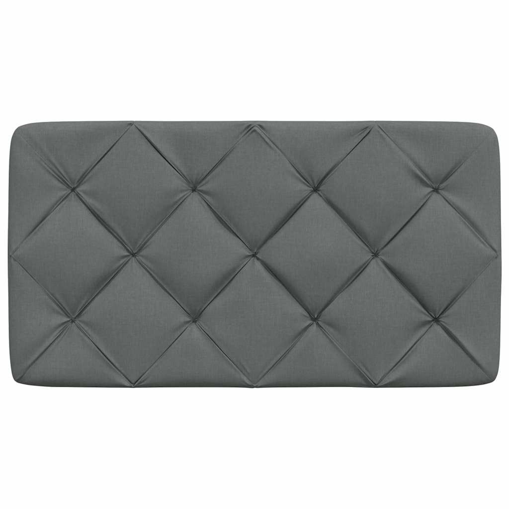 Hoofdbordkussen 90 cm stof donkergrijs