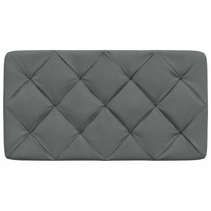Hoofdbordkussen 90 cm stof donkergrijs