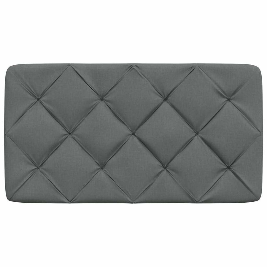 Hoofdbordkussen 90 cm stof donkergrijs