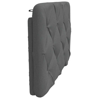 Hoofdbordkussen 90 cm stof donkergrijs