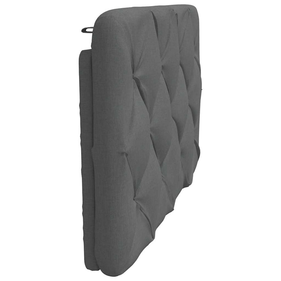Hoofdbordkussen 90 cm stof donkergrijs