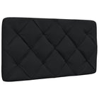 Hoofdbordkussen 90 cm polyester zwart