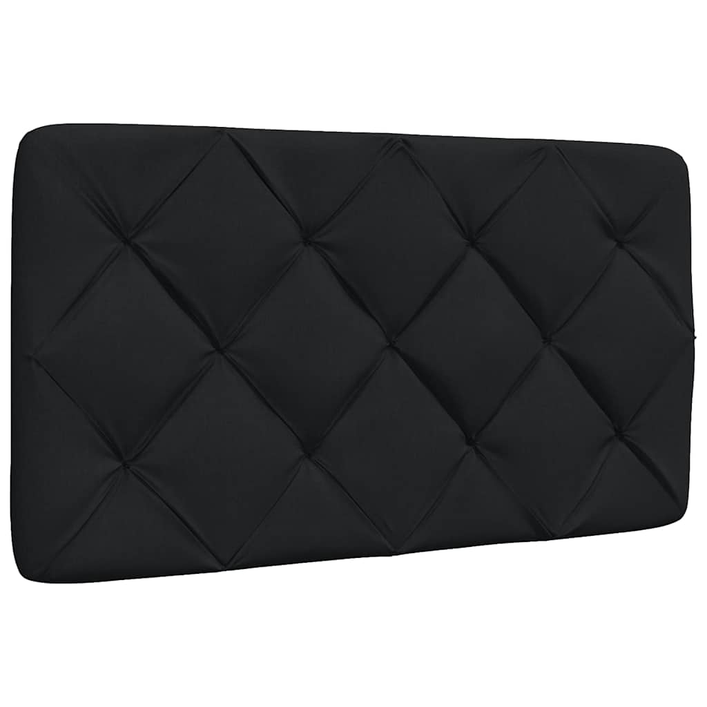 Hoofdbordkussen 90 cm stof zwart