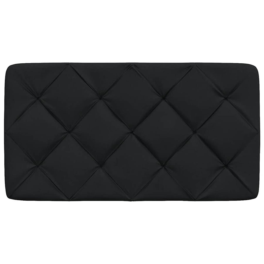 Hoofdbordkussen 90 cm stof zwart