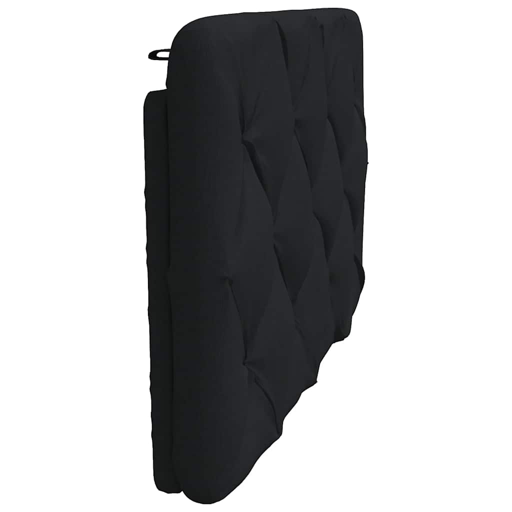 Hoofdbordkussen 90 cm stof zwart