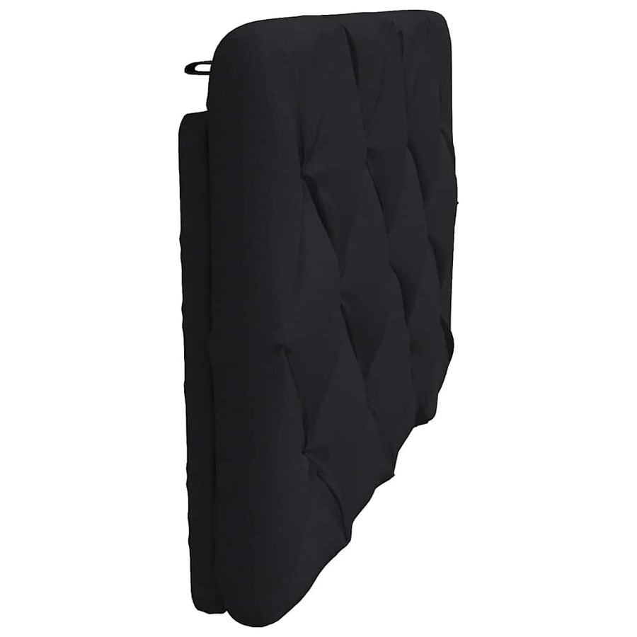 Hoofdbordkussen 90 cm stof zwart