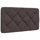 Headboard cushion 90 cm fabric dark brown