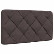 Headboard cushion 90 cm fabric dark brown