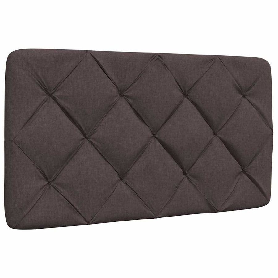 Hoofdbordkussen 90 cm stof donkerbruin