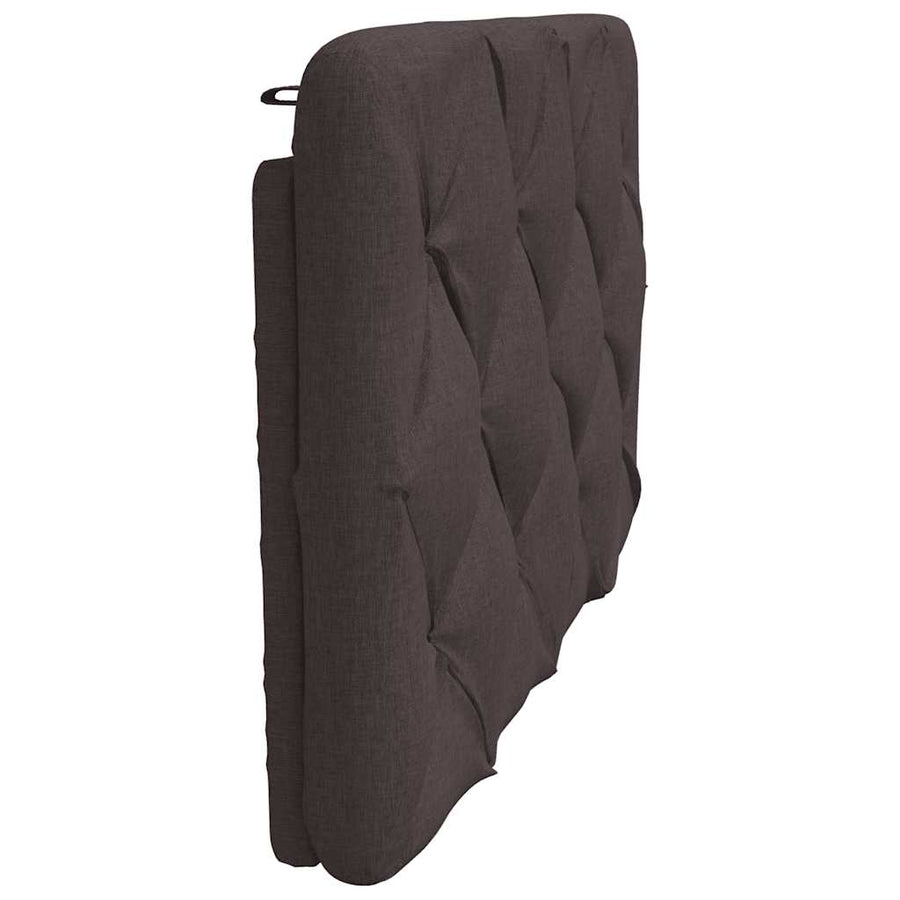 Hoofdbordkussen 90 cm stof donkerbruin