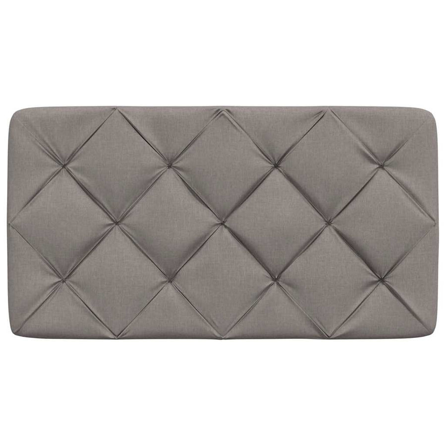 Hoofdbordkussen 90 cm stof taupe